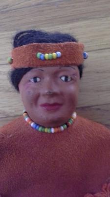 seems to be paper mache, or clay, very heavy.  seems to be paper mache, or clay, very heavy.