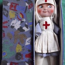 nurse doll and box
